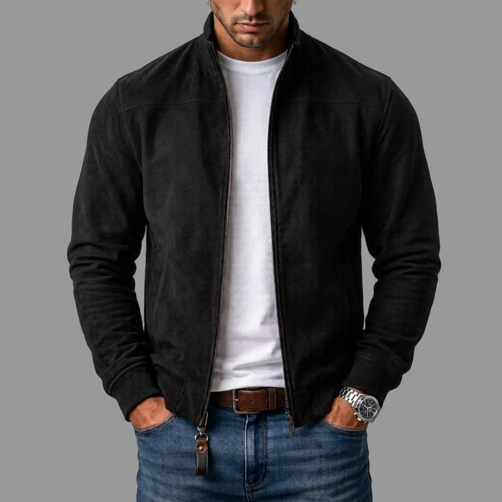 GIOVANNI | GIACCA BOMBER IN SCAMOSCIATO