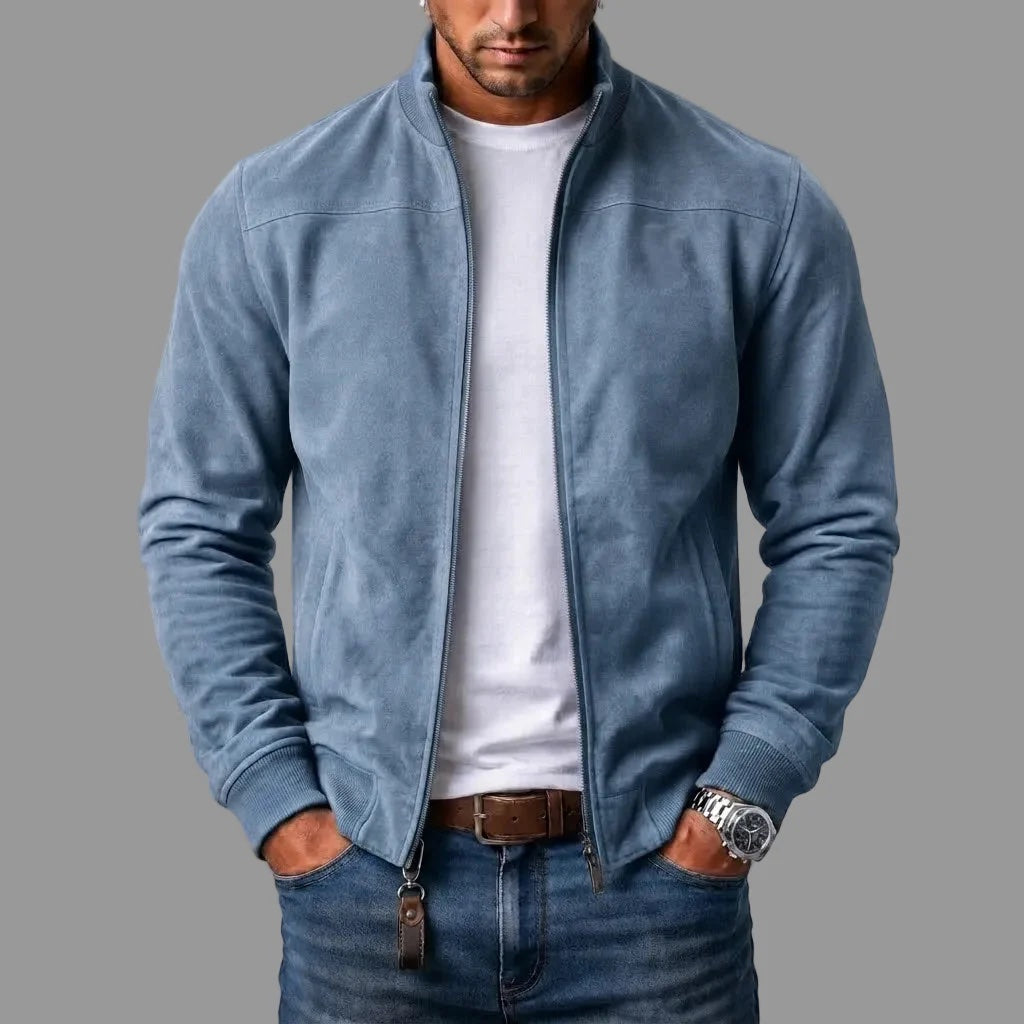 GIOVANNI | GIACCA BOMBER IN SCAMOSCIATO