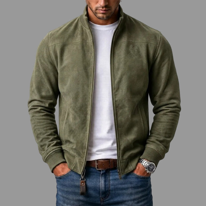 GIOVANNI | GIACCA BOMBER IN SCAMOSCIATO