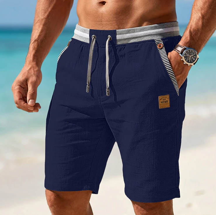Lorenzo- Shorts estivi leggeri con chiusura a laccio