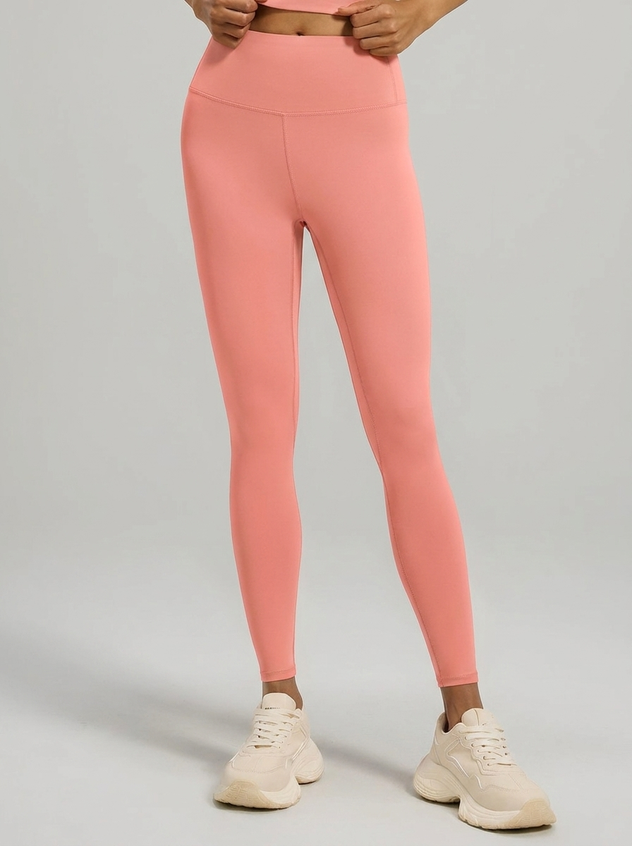 Elena Soft Touch Active Leggings - Honey Pomelo Pink - Italian model